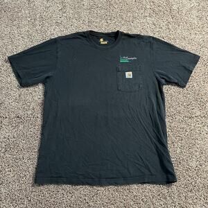 Carhartt Shirt Mens Large Embroidered Pocket Original Fit Workwear Tee